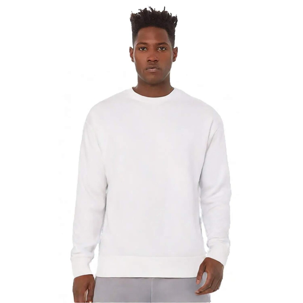 BELLA+CANVAS Sponge Fleece Drop Shoulder Crewneck Sweatshirt for Casual, Streetwear & Layering Wear